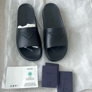 Prada rubber sandal brand new with tags size 39